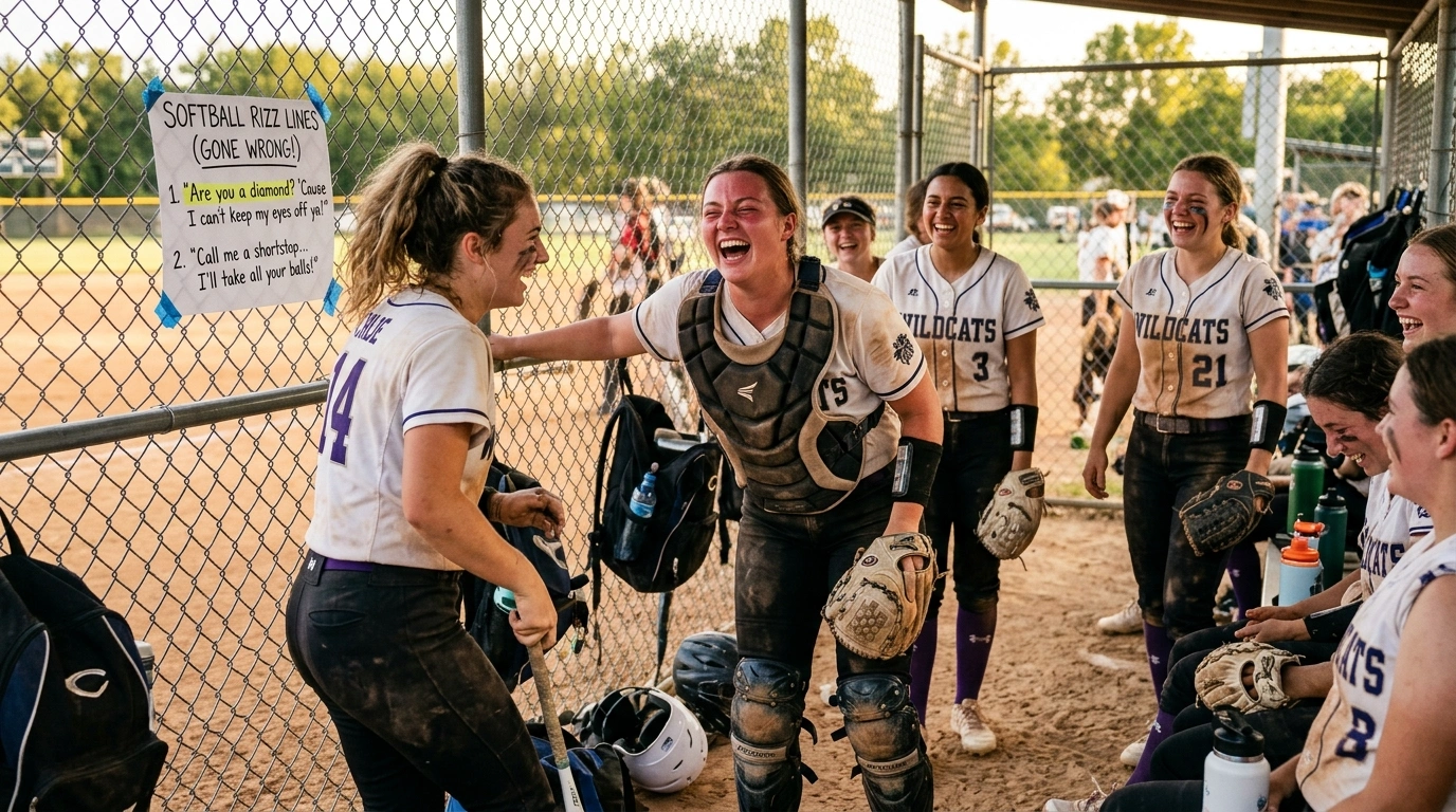 Funny Softball Rizz Lines