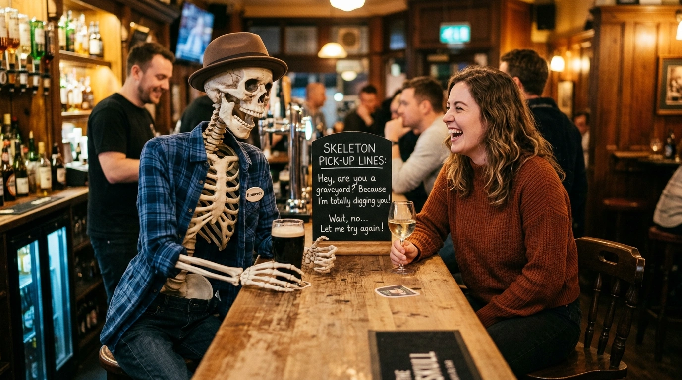 Flirty Skeleton Pick Up Lines