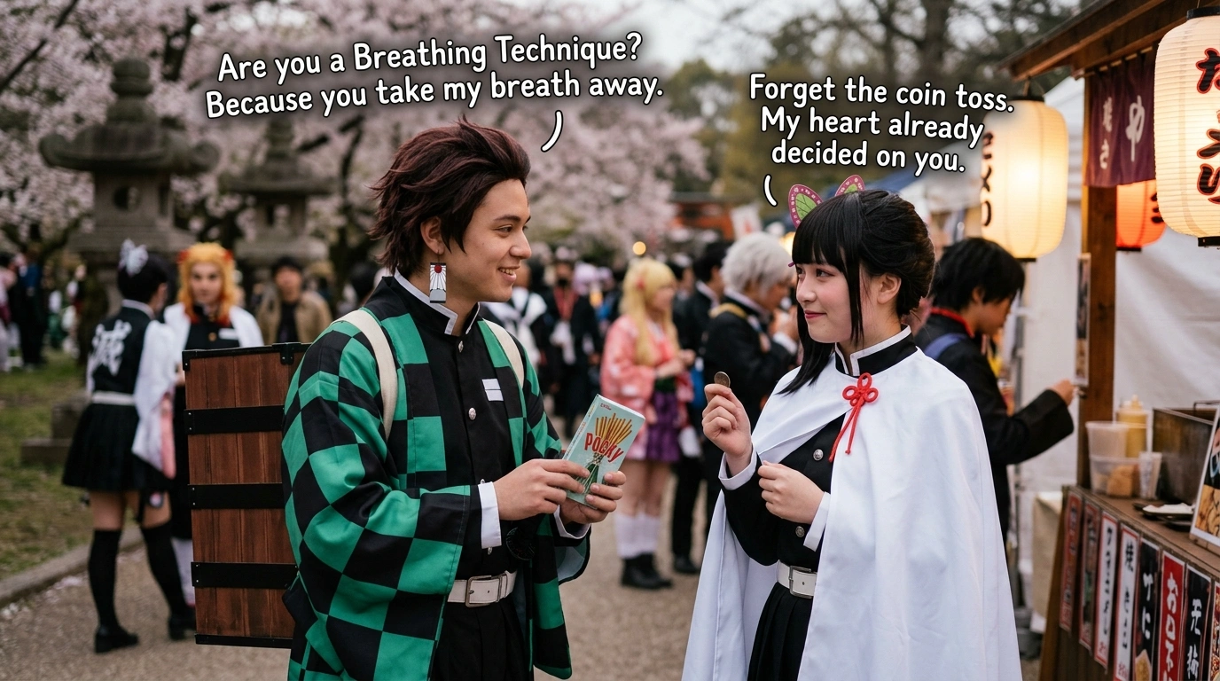 Rengoku-Inspired Pickup Lines