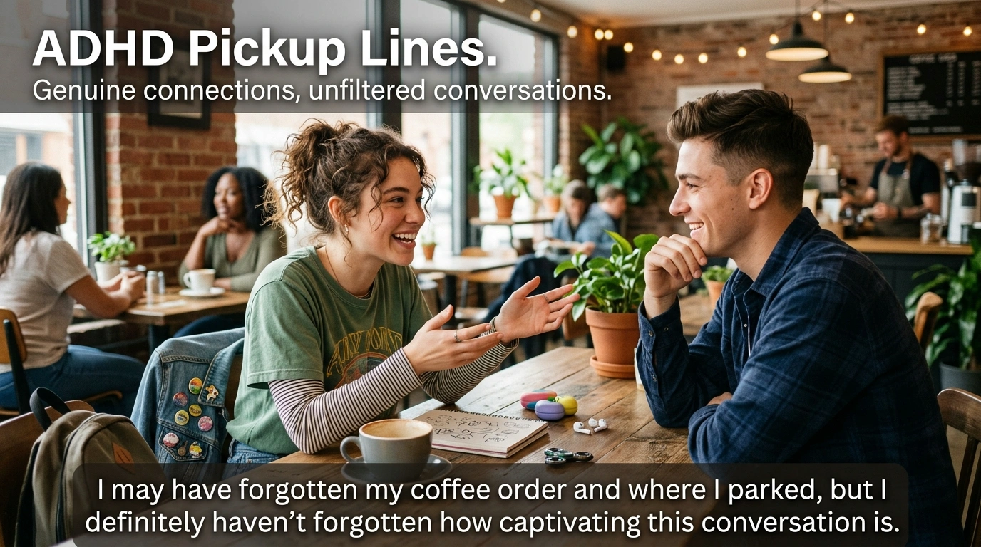 Savage ADHD Pickup Lines (Playful)