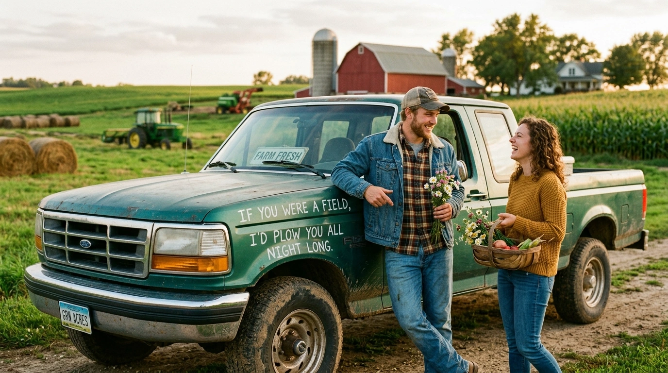 Savage Farmer Pickup Lines for Bold Moves