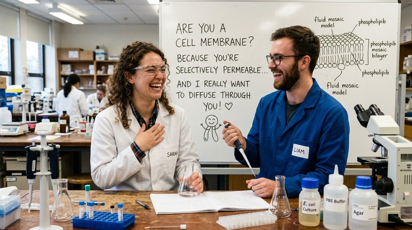 Smooth Rizz Cell Membrane Pick Up Lines