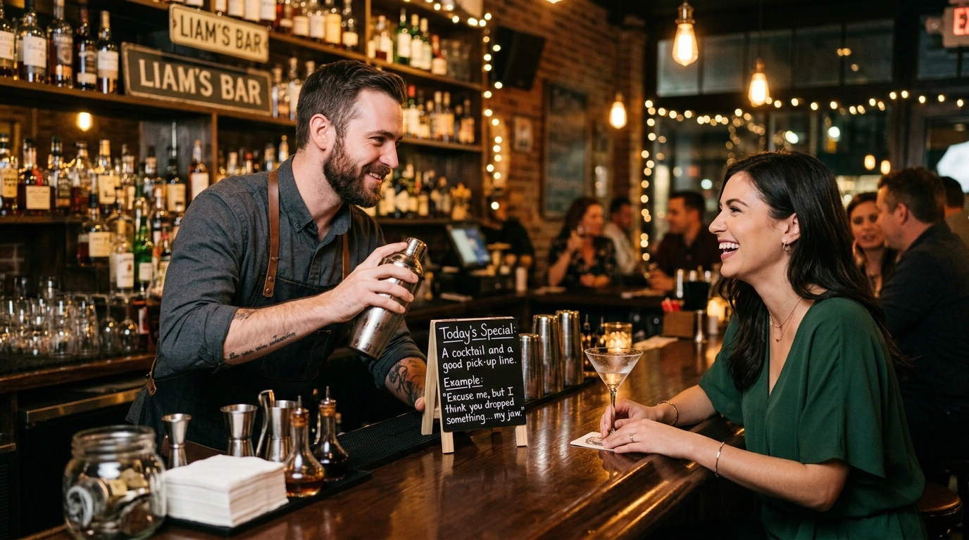 Smooth Rizz Lines (Smooth Pickup Lines for Bartenders)