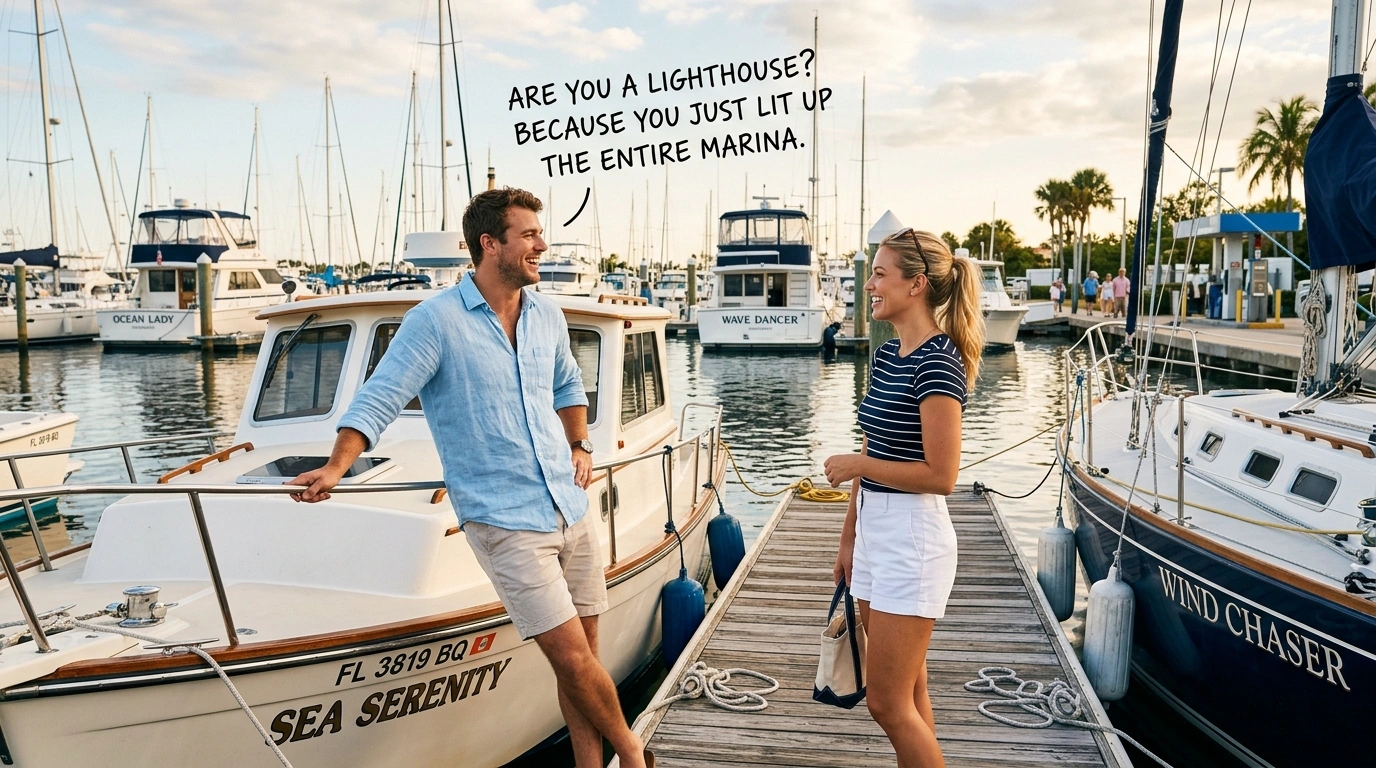 Smooth Rizz Lines with Boat Vibes
