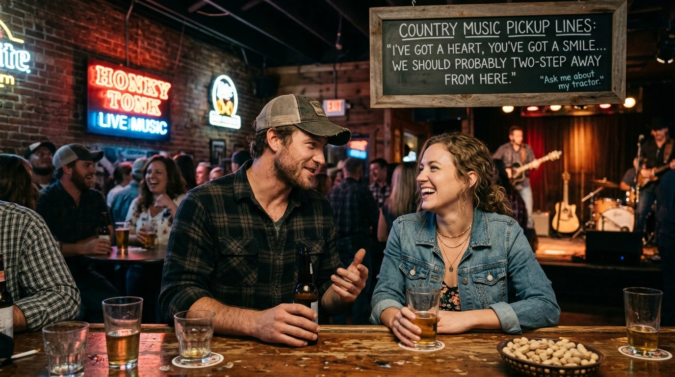 Tinder & Bumble Openers (Country Music Pickup Lines for Online Dating)