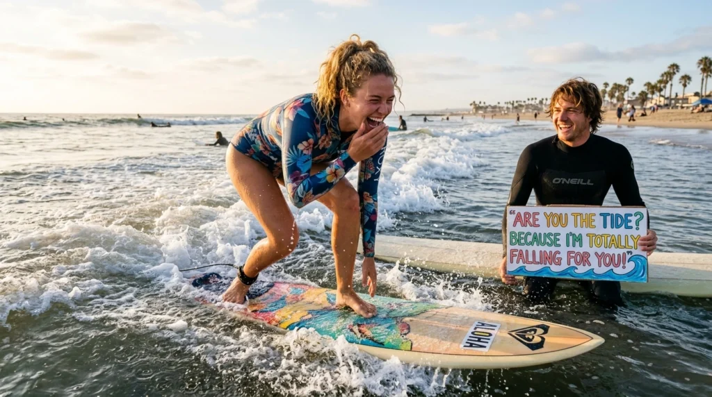Surfing Pickup Lines