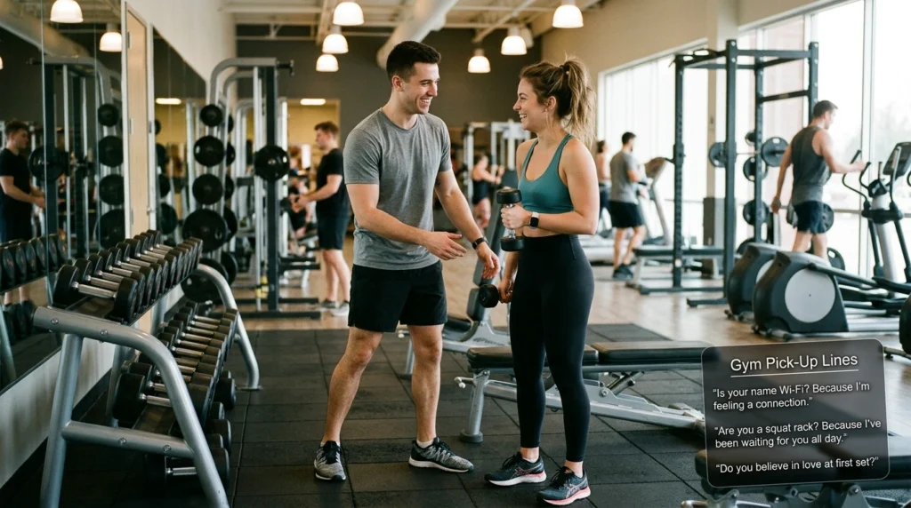 gym pick up lines