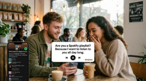 spotify pickup line